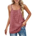 thumbnail image 2 of Camisetas sin mangas de verano para mujer, Blusa de gasa, camisetas de puntos suizos a la moda, camisola Sexy con tirantes finos, Top tipo túnica informal elegante, 2 of 4