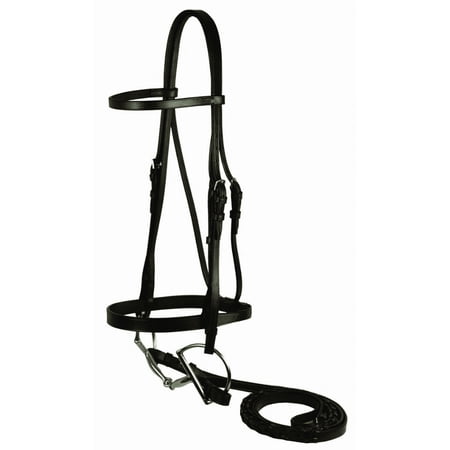 Gatsby Leather Company 102-H HORSE Flat Snaffle Bridle