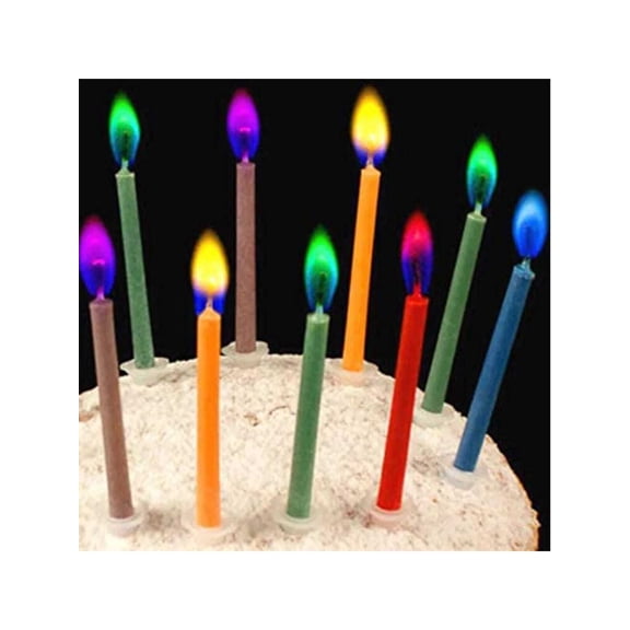 12 Pcs Colorful Flame Birthday Candles Red White Number Cake Topper Birthday Party Decor Cake Decorations Happy Birthday Candles Gift Birthday Party Pet Lover Candles