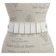 thumbnail image 3 of Women's High Waist Elastic Linked Cowhide Stretch Tapered Comfort Leather Belt, 3 of 3