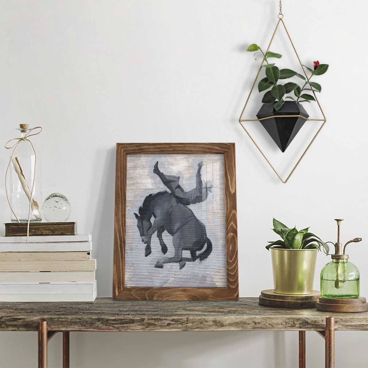 Getting Pitched II - Framed Print w/glass - Walnut