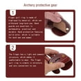 thumbnail image 3 of VONKY Finger Tab Recurve Bow Protective Accessory Practical Target Hand Wear-resistant Fingers Guard for Adults, 3 of 7