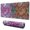 Multicolor Paisley, variant on Long Mouse Pads for Desk,Yellow and Pink Geometric Boho Pattern Desk Mats on Top Of Desks, Desk Mouse Pad Extra Large with 3mm Non-Slip Base and Stitched Edge for Gaming,Office,Work,Home 31.5"x11.8"