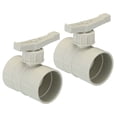 thumbnail image 1 of Uxcell 2" HVAC Duct Manual Volume Damper, 2 Pack PP Adjustment Flame Retardant Airflow Backdraft Damper Control Beige, 1 of 5