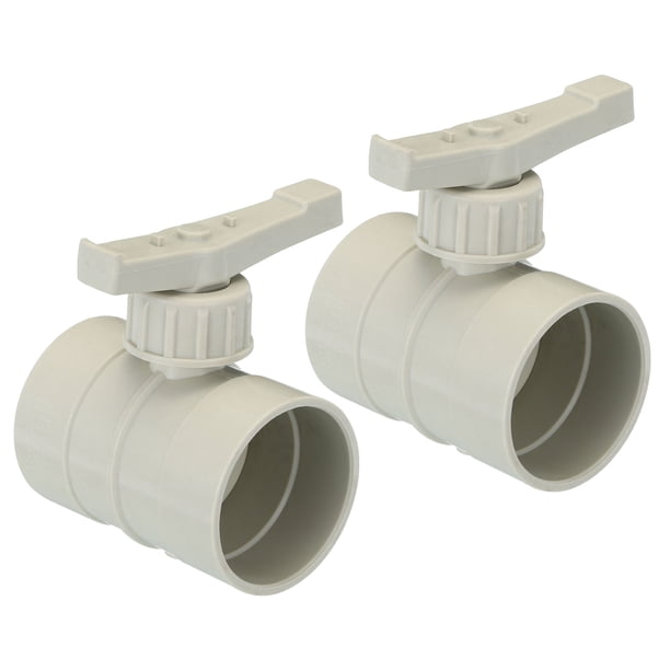 Uxcell 2" HVAC Duct Manual Volume Damper, 2 Pack PP Adjustment Flame Retardant Airflow Backdraft Damper Control Beige