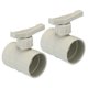 thumbnail image 1 of Uxcell 2" HVAC Duct Manual Volume Damper, 2 Pack PP Adjustment Flame Retardant Airflow Backdraft Damper Control Beige, 1 of 5