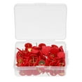 thumbnail image 1 of WRITWAA 100Ud Push Pins Rojo Para Tablero Uso Decorativo Oficina Escuela Hogar, 1 of 6