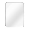 thumbnail image 6 of 22x30 Inch Rectangular Silver Metal Framed Bathroom Mirror with Distortion-Free HD Glass & Shatterproof Safety Design – Easy Install for Modern Bathrooms, 6 of 8