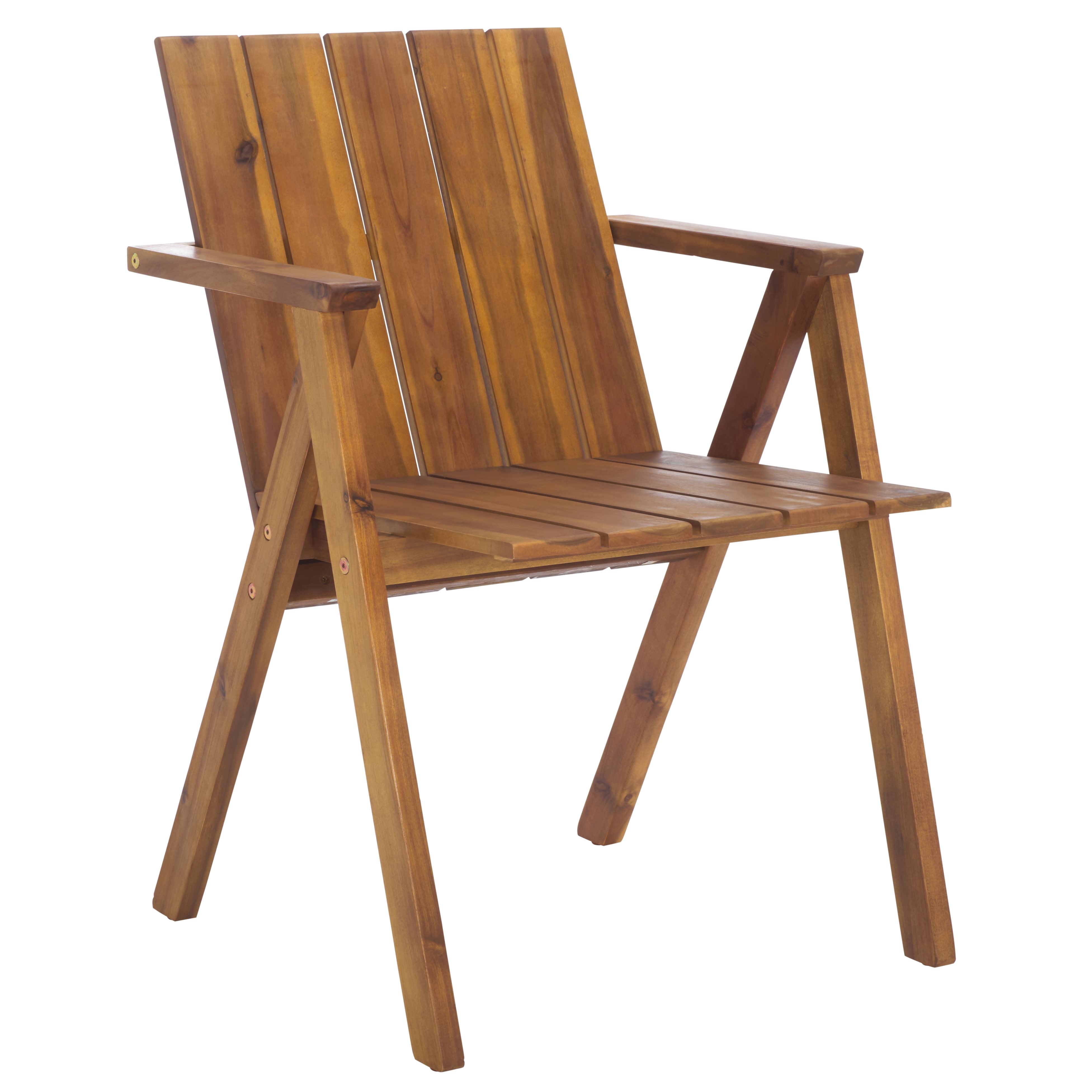 Safavieh Outdoor Tucker Wood Adirondack Chair, Natural
