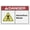 Warning Sign 3, variant on Danger High Voltage Inside Do Not Enter With Graphic Bilingual Spanish Aluminum Metal Tin Sign 8"x12" - Safety Restriction Alert Warning Plate, Bilingual Indoor Voltage Sign