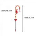 thumbnail image 2 of Solar Christmas decoration candy cane lamp, solar Christmas aisle marker lamp, outdoor decoration pile with snowflake and Santa Claus, 8 LED lights in, 2 of 4