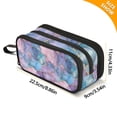 thumbnail image 4 of FORMRS Pencil Case with 3 Compartments Zipper Pouch, Elementary School Level and up, Pink Marble Pattern, 4 of 8
