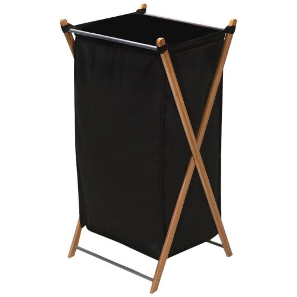 Household Essentials Collapsible 65401 Laundry Hamper, Black, 1 Count