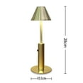 thumbnail image 1 of pitrice Dimmable Table Lamp Bar Decor Battery Desk Bedside Umbrella Gold, 1 of 8