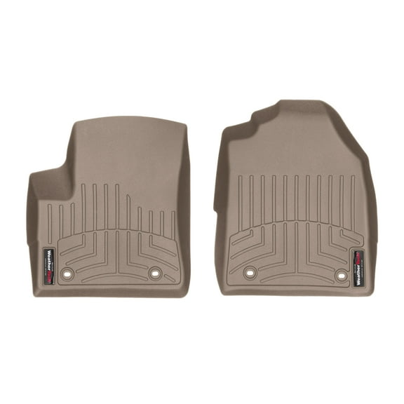 WeatherTech Custom Fit FloorLiners compatible with 2009-2013 Ford Transit Connect - 1st Row (Driver & Passenger), Tan