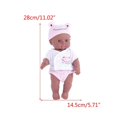 thumbnail image 1 of Baby Girl for Doll Reborns Nurturing for Doll Interactive Party Gift Soft Lifelike African for Doll Education Stuffed To Pink, 1 of 1