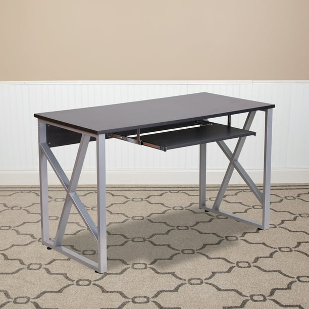 Flash Furniture Black Computer Desk with PullOut Keyboard Tray