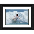 thumbnail image 1 of Yuval 14x11 Black Ornate Wood Framed with Double Matting Museum Art Print Titled - Surfer, 1 of 4