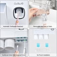 thumbnail image 3 of Wall Mounted Toothbrush Holder for Bathroom, Automatic Toothpaste Dispenser Kit with Magnetic Cups Kids & Family Set Toothbrush Holders, Storage Rack & Easy Install, Durable Space-Saving,Blue, 3 of 7