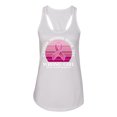 thumbnail image 2 of Wild Bobby Cancer Messed With the Wrong Girl Breast Cancer Awareness Women Racerback Tank Top, White, Large, 2 of 6
