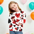 thumbnail image 4 of KyCheLot Girls Cute Sweatshirts Valentine's Day Printed Long Sleeve Casual Sports Crewneck Warm Pullover Tops 1-15 Years, 4 of 7