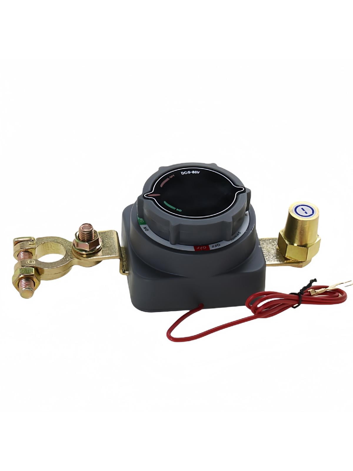 Upgrades 300A Battery Disconnect Switch with Built In Voltage Meter Electrical System Protection For RV Marine Truck Car