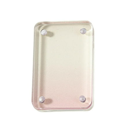 

Farfi Card Brick Mag netic Suction Transparent Visible DIY Store Photos Gradient Color Flowing Sand Mahjong Size Card Case Album Home Supply (Purple)