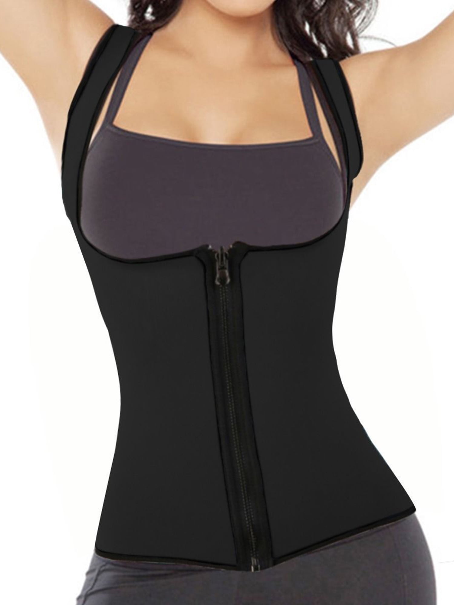 Sayfut Womens Slimming Body Shaper Neoprene Corset Vest Hot Sweat Shirt For Weight Loss Ultra