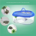 thumbnail image 4 of Cylindre de Tortue avec Plate-Forme de Bask Soulevant la Tortue Brésilienne Réservoir d'Eau Boîte de Reproduction avec Couvercle, 4 of 8