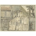 thumbnail image 3 of Isaac van Ostade 18x14 Black Modern Framed Museum Art Print Titled - Facade of a Farm (1631 - 1649), 3 of 5