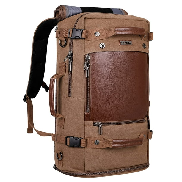 Mochila de viaje WITZMAN A2021 para hombre y mujer 40L - Marrón