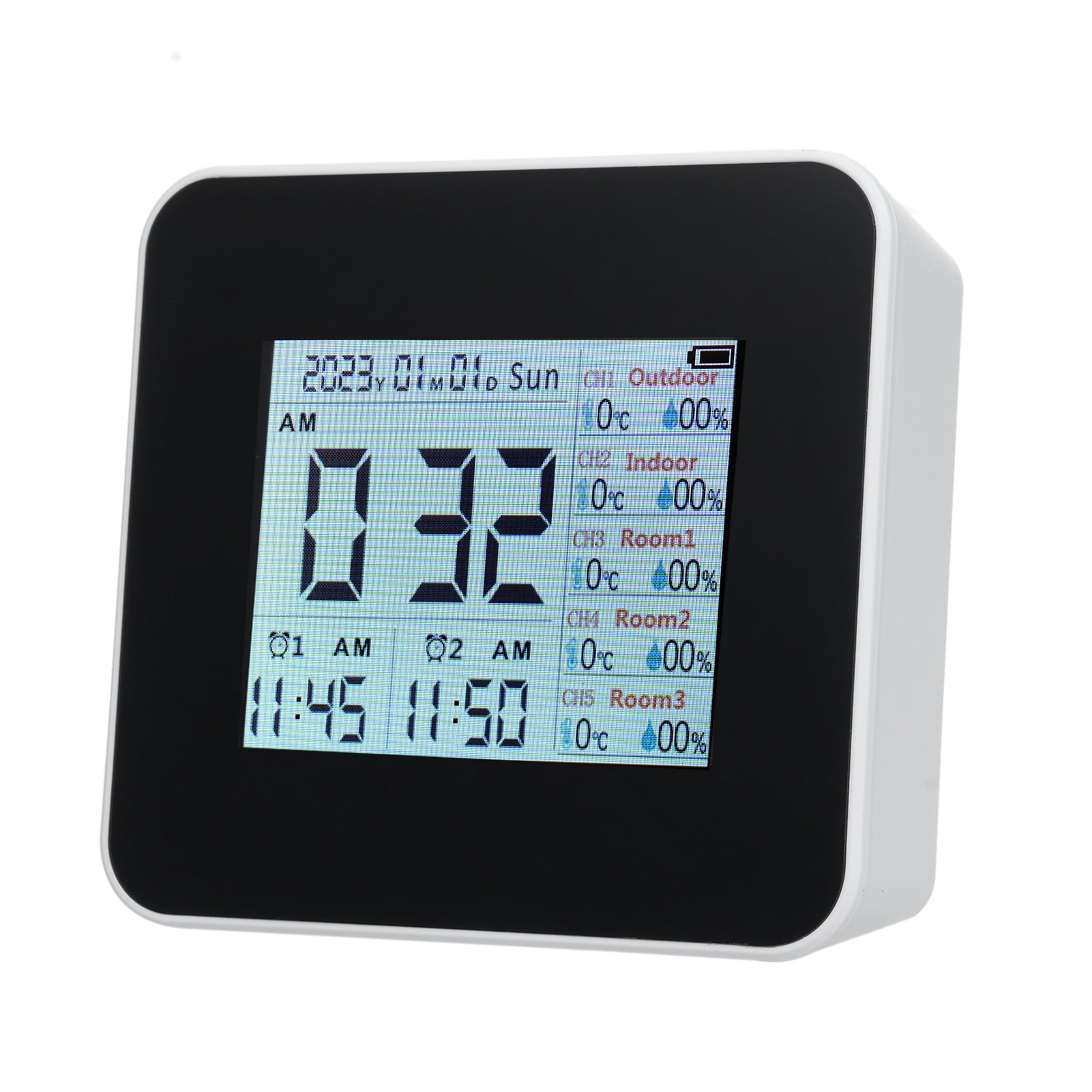Monitor 13-in-1 Digital Hygrometer Indoor Outdoor Thermometer With 3 Remote Sensors Multifunctional Weather Clock Wireless Temperature Humidity Monitor Gauge With 60M Range