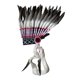thumbnail image 4 of Tocado indio,Sombrero indio Tocado de plumas artificiales,Tocado de plumas para escenario Disfraces Fiesta Cosplay,Graduación Diadema Festival Disfraz,Sombreros Adultos Niños Banda, 4 of 8