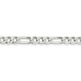 thumbnail image 2 of Primal Silver Sterling Silver 7.5mm Polished Flat Figaro Chain, 2 of 7