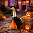 thumbnail image 6 of AZXY HalloweenPorch Goose Outfit, Fits 23‑Inch Porch Goose Statue, Witch‑Themed Goose Clothing, Goose Cloth, Fall Costume for Cement Plastic Goose, Outdoor Yard Patio Garden Porch Decor, 6 of 8