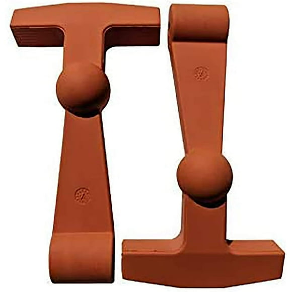 2-Pack Replacement Lid Latches Compatible With Yeti and RTIC Hard Coolers, Designed and Manufactured - Larger, Ergonomically Improved Design That Fits all Yeti Tundra Coolers (Burnt Orange)