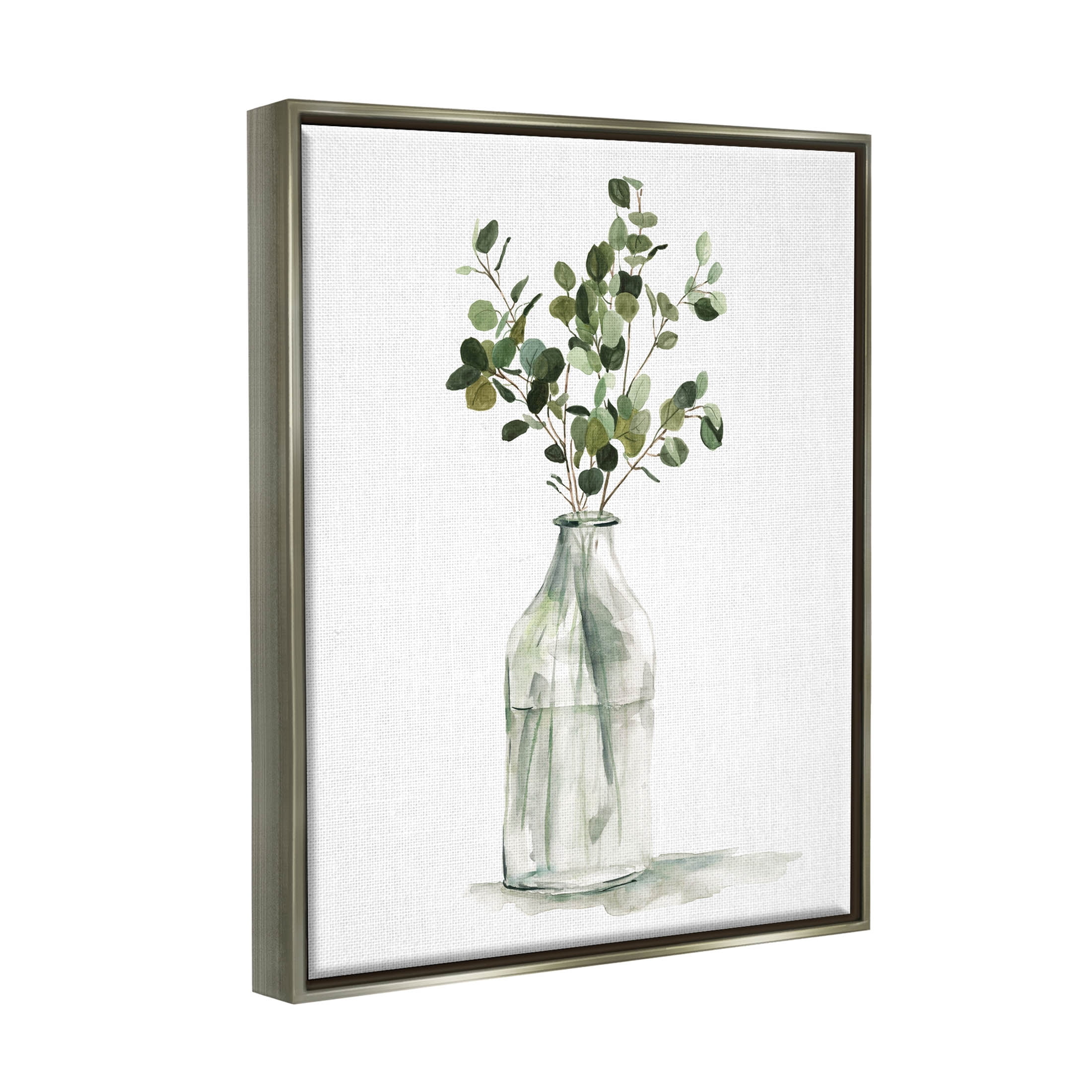 Botanical Eucalyptus Arrangement Botanical & Floral Graphic Art Luster Gray Framed Art Print Wall Art