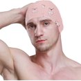 thumbnail image 3 of Wekity Swimming Cap Pink Pig Polka Dot Unisex Adult Wekity Polyester, 3 of 4