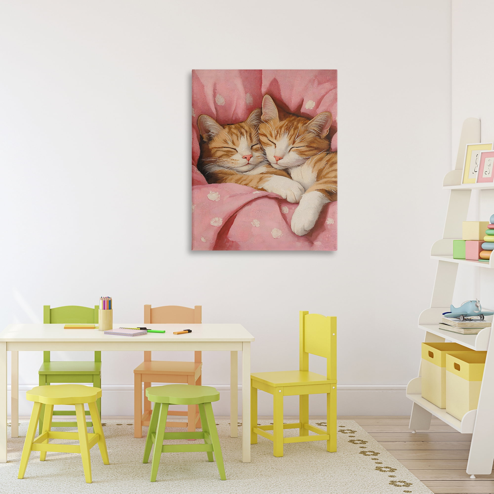 Stupell Industries Sleeping Orange Cats Embrace Canvas Wall Art, design by The Prints Vibe