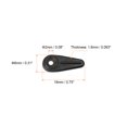 thumbnail image 2 of Frame Turn Button, 3/4" Plastic Indicator Shape w Screws for Hanging Pictures, 100 Pcs (Black), 2 of 3