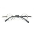 thumbnail image 3 of 30mm Creative Small Round Silver Reading Glasses 2.00 Vintage Mini Retro Metal Readers 2.00 for Small Face, 3 of 4
