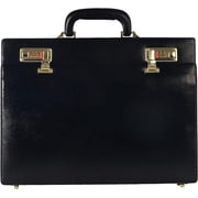 LINDSEY STREET Pure Leather Briefcase Executive Handbag for Mens Leather Attache Briefcase 14 Inch Laptop MacBook Carry Case