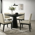 thumbnail image 3 of Roundhill Furniture Rocco 5 Piece Contemporary MDF & Wood Dining Table Set, Ebony, 3 of 19