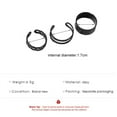 thumbnail image 2 of 3Pcs/set Women Hip Hop Rings Rock Metal  Geometric Ring Set Ladies Hollow Out Resizable Rings Set, 2 of 6