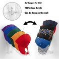 thumbnail image 2 of Wall Mounted Baseball Cap Holder Space-Saving Hat Organising Racks for Clothing Store, 2 of 5