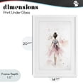 thumbnail image 4 of Stupell Industries Shabby Chic Speckled Ballerina View White Framed Print Under Glass, 14 x 20, by Creative Studio, 4 of 8