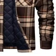thumbnail image 5 of FDGIU ‌Men's Winter Flannel Shirt Jacket - Heavy Thick Sherpa Lined Button Outwear, 5 of 6