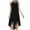 Black, variant on Women's Summer Formal Dress Flowy Sleeveless Mock Neck Midi Dress Fashion Cocktail Dress