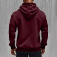 thumbnail image 5 of Havenx Full Zip Hoodies for Men Long Sleeve Drawstring Jackets with Pockets Hooded Sweat Shirts Gym Hiking Outdoor Fall Winter Athletic Clothes,Wine 3XL, 5 of 7