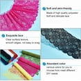 thumbnail image 4 of 12 Colors Stretch Lace Trim 12 Yards Lace Trim Ribbon Floral Embroidered Lace Ribbon for DIY Sewing Crafts Garment Embellishments Burlap Party Table Decorations diy, 4 of 6